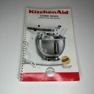 Vintage 2001 KitchenAid Stand Mixer Original Instruction Recipe Book